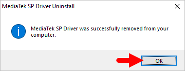 Mediatek Driver Remove Success
