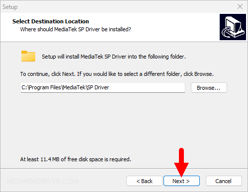 MediaTek Driver Setup Location